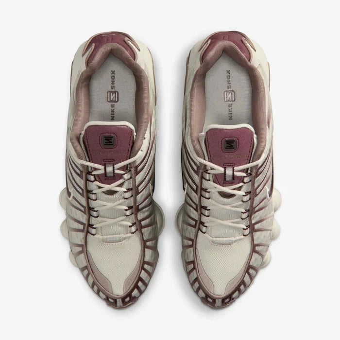 Tênis Nike Shox TL Light Bone Burgundy Crush