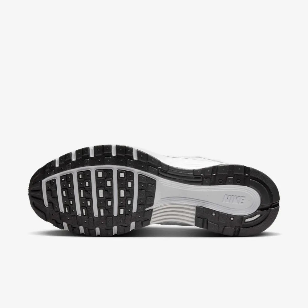 Nike P-6000 White Metallic Silver Black