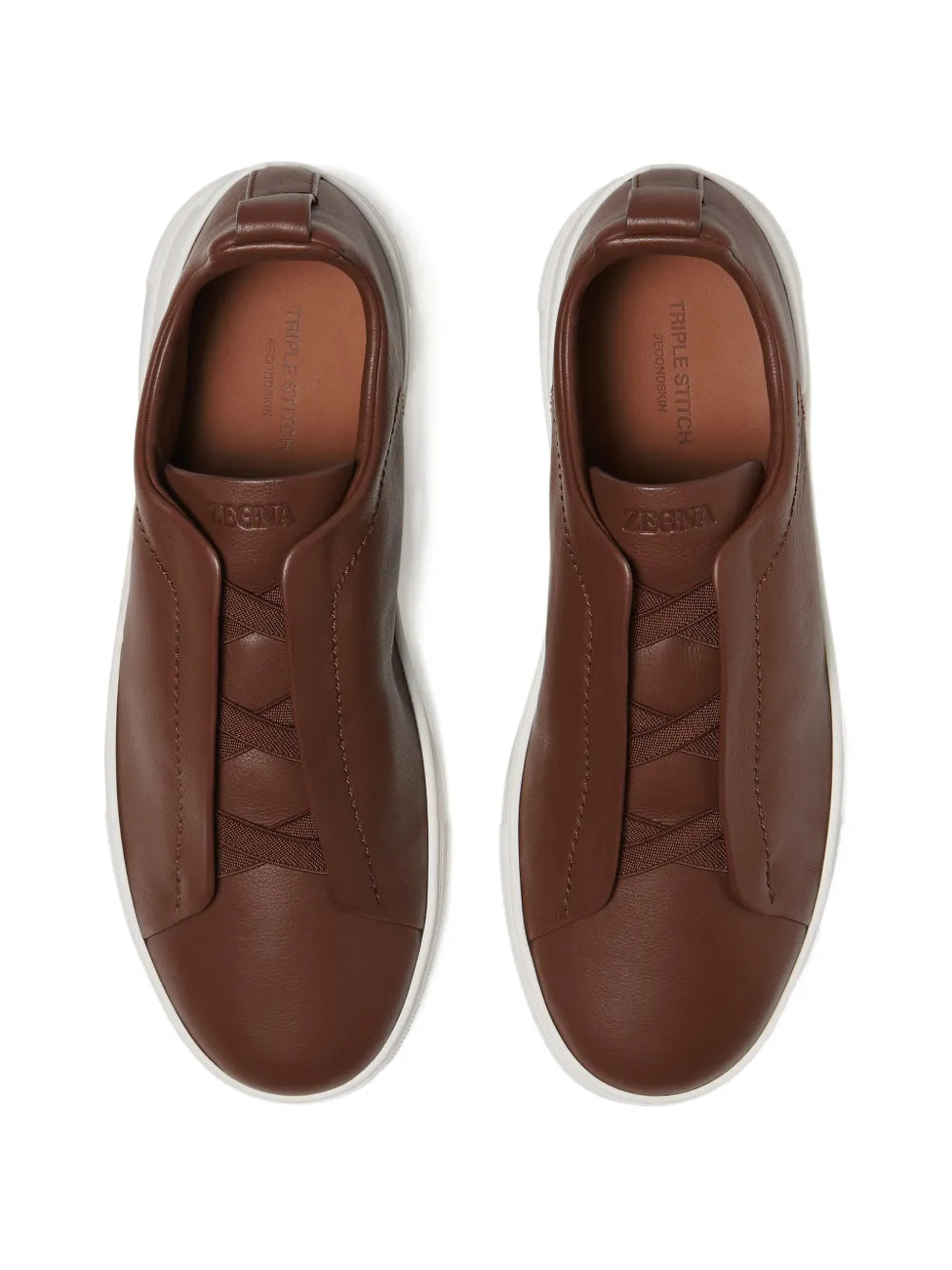 Zegna Deerskin Triple Stitch Brown