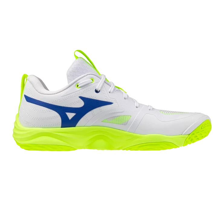 Mizuno Wave Momentum Elite ' WHITE-LIGHTNING YELLOW'