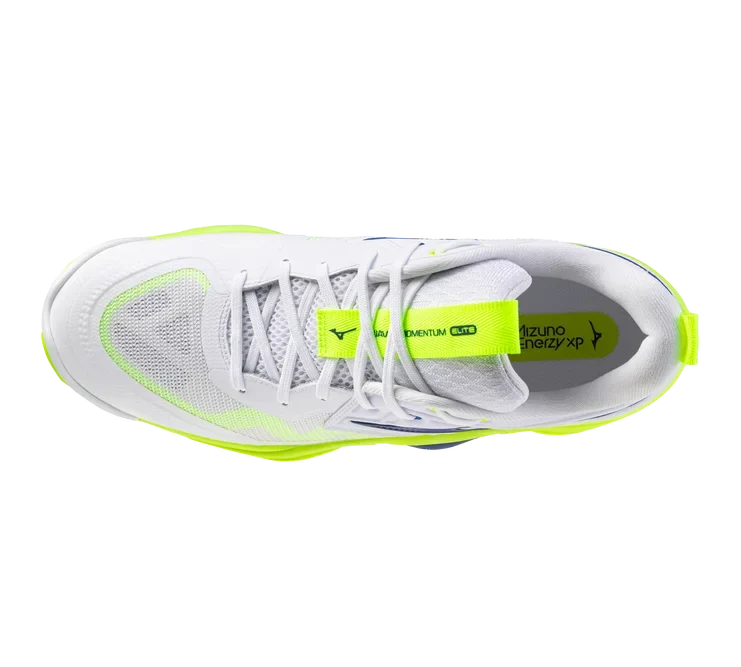 Mizuno Wave Momentum Elite ' WHITE-LIGHTNING YELLOW'
