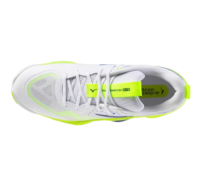 Mizuno Wave Momentum Elite ' WHITE-LIGHTNING YELLOW'