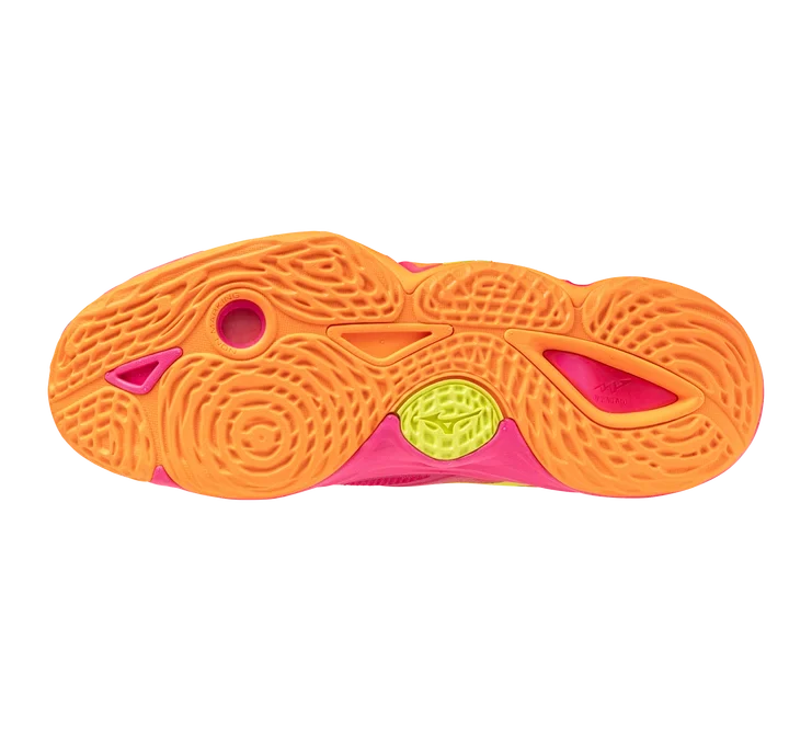 Mizuno Wave Momentum Elite 'PINK TETRA-FORTUNE YELLOW'