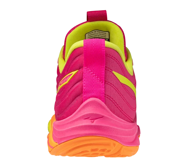 Mizuno Wave Momentum Elite 'PINK TETRA-FORTUNE YELLOW'