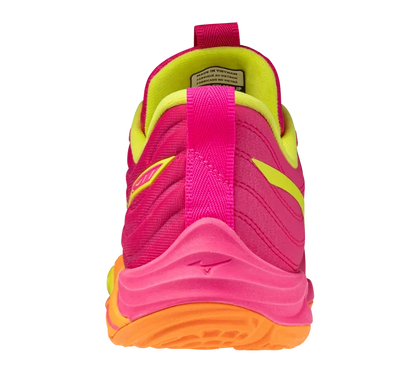 Mizuno Wave Momentum Elite 'PINK TETRA-FORTUNE YELLOW'