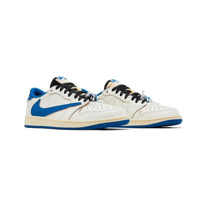Jordan 1 Low OG SP Fragment x Travis Scott Sail Military Blue