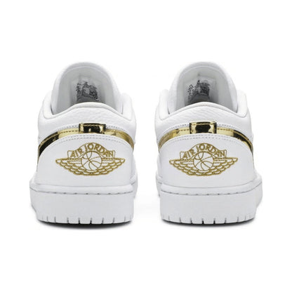 Air Jordan 1 Low White Metallic Gold