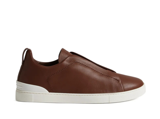 Zegna Deerskin Triple Stitch Brown