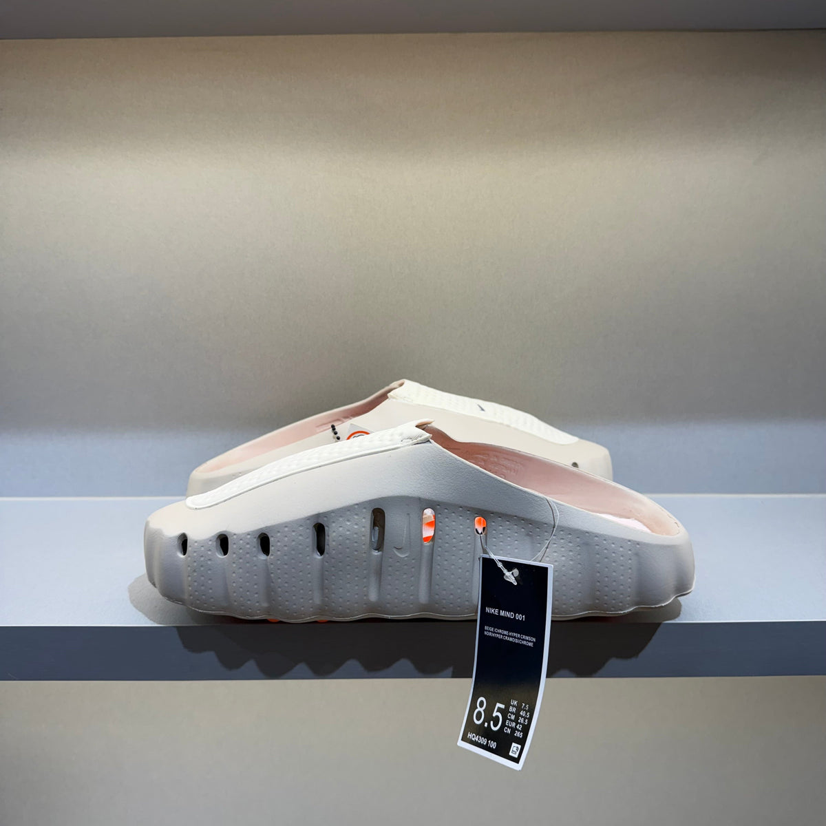 Slide Nike Mind 001 Light Bone Bege (Pronta Entrega)