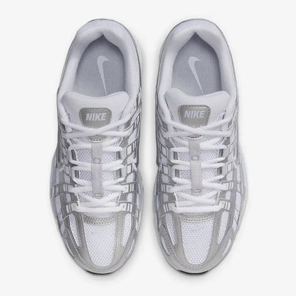 Nike P-6000 White Blue Tint Sail Metallic Silver