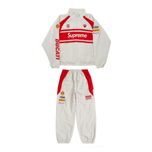 Conjunto Supreme Ducati Tracksuit Light Grey (Pronta Entrega)