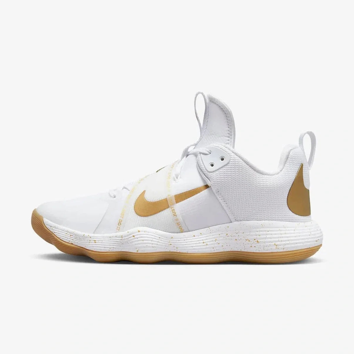 Nike React Hyperset 'Branco Metálico Dourado'