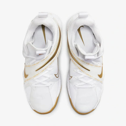 Nike React Hyperset 'Branco Metálico Dourado'