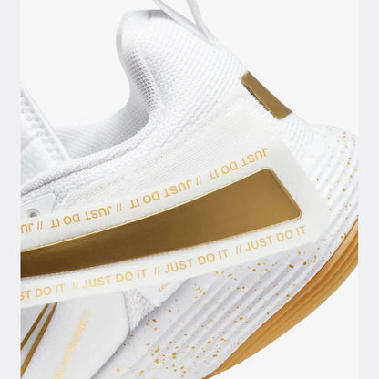Nike React Hyperset 'Branco Metálico Dourado'
