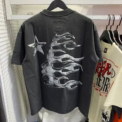Camiseta Hellstar Washed Logo (Pronta Entrega)