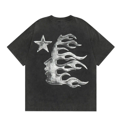 Camiseta Hellstar Washed Logo (Pronta Entrega)