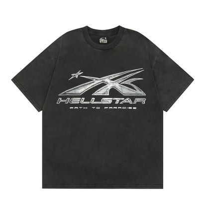 Camiseta Hellstar Washed Logo (Pronta Entrega)