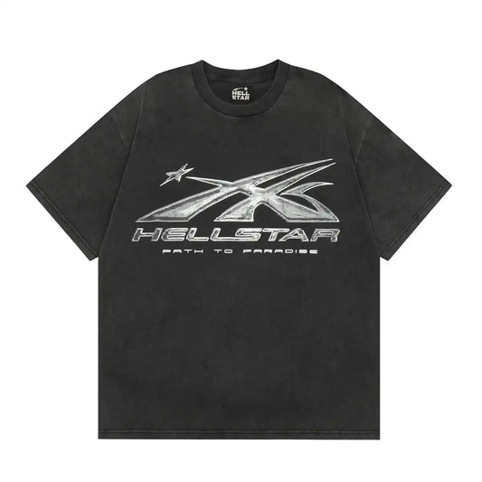 Camiseta Hellstar Washed Logo (Pronta Entrega)